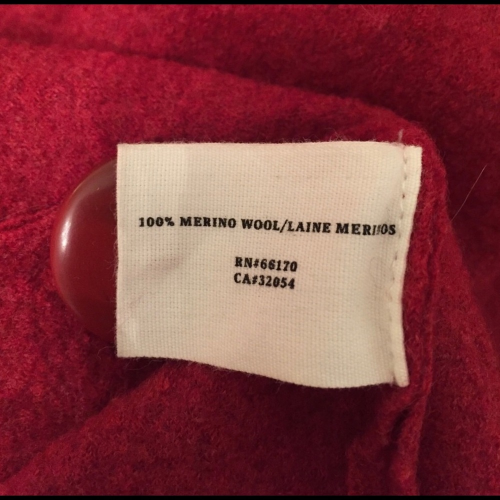 Anthropologie Red wool sweater - Picture 5 of 6